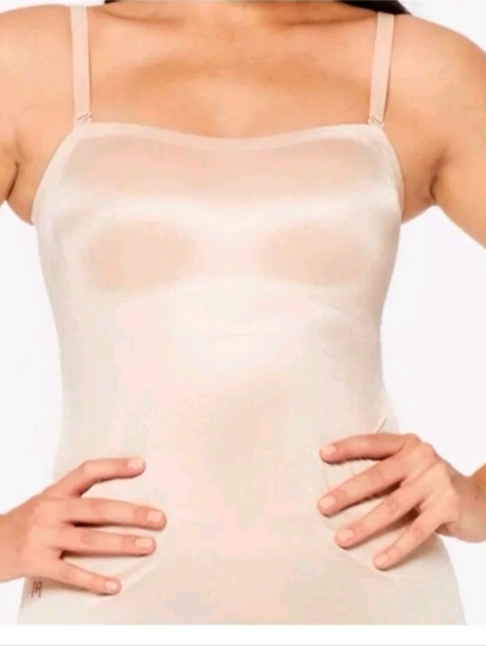 Ruby Ribbon Seamless Pale Strapless Convertible Cami (with Straps) Sz 42 NWT
